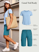 Laureate casual trail ready set: UPF 50+ tee, quick-dry DWR shorts.