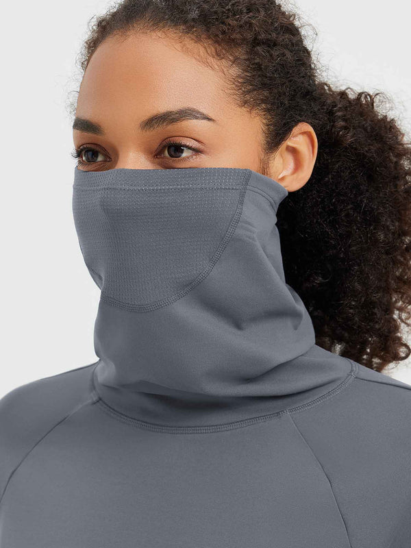 Ski Fleece Base Layer With Protective Hood