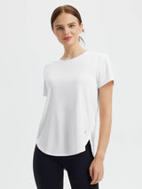 Fresh Horizon UPF 50+ crew neck t-shirt in white, part of All-Day Comfort Set. #color_White