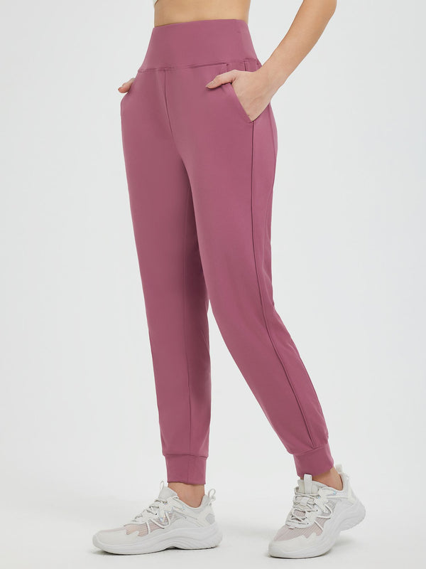 Flat Waist Fleece-Lined Running Joggers