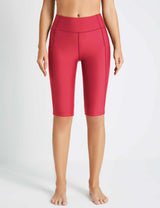 Flyleaf UPF50+ High Rise Swim Shorts Rose Red Main